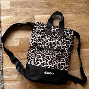 Vooray cinch leopard backpack
